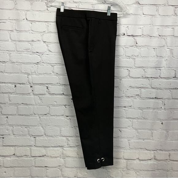 Rafaella Curvy Crop Pants Women's Size 4 Black Business Casual Travel Stretch - Picture 6 of 11
